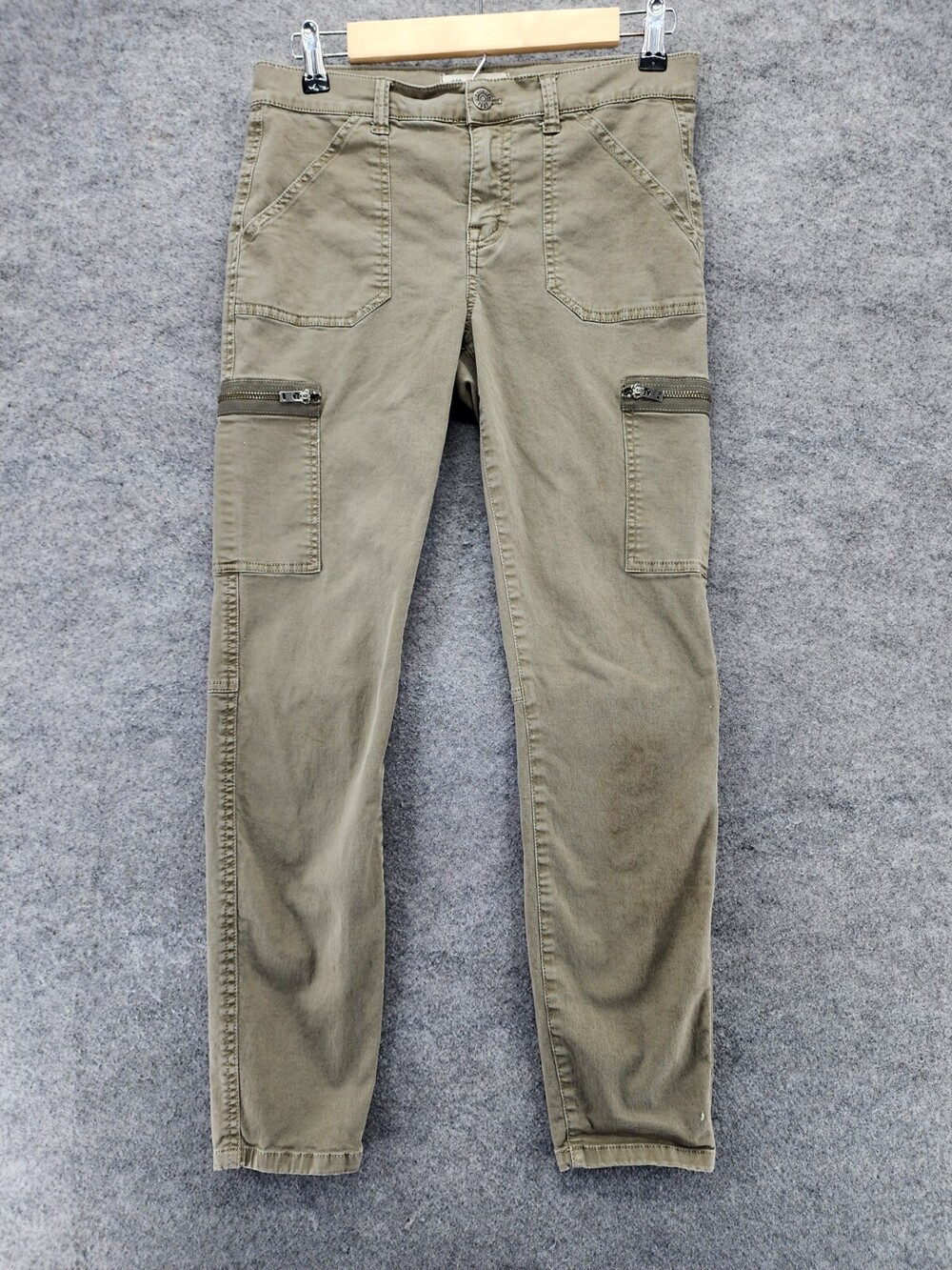 Madewell Pants Womens 27 Skinny Leg Green Mid Rise